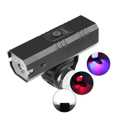 Bike Headlight USB Rechargeable Waterproof 1200mAh 3 Modes MTB Front Lamp Ultralight Flashlight
