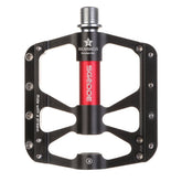 1Pair Bicycle Pedals 3 Bearings Platform Bicycle Flat Non-Slip Outdoor Cycling Flat Pedals