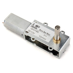 Low Speed High Torque Turbo Motor DC 12V 13rpm Worm Gear Reducer