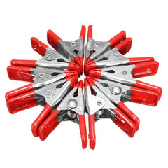10Pcs Galvanized Steel Tent Windproof Securing Clip Hook Buckle Alligator