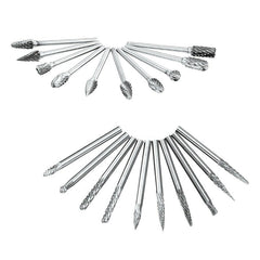 20pcs Tungsten Carbide Steel Rotary Burr Die Grinder Bit Carving Set