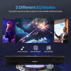 Soundbar TV Bluetooth Speaker EU Plug 3D Stereo 3 EQ Mode AUX OPT 2.0 Channel Home Theater Soundbar 100W