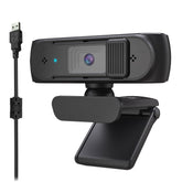 Wired Computer Webcam 1080P 5MP Auto Focus 360 Degree Rotatable Webcam With Privacy Cover Design For Video Calling Meeting