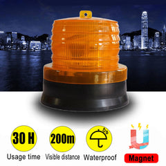 LED Solar Power Car Bus Emergency Warning Strobe Light Beacon Alarm Flash Lamps