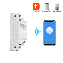 Home Smart 18mm 1P WiFi Remote APP Control Circuit Breaker Timing Switch Staircase Timer Din Rail Universal 110V 220V AC Input