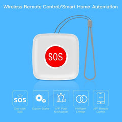 SOS Button Sensor Alarm Elderly Children Alarm Emergency Help Switch Tuya Smart Life App Remote Control