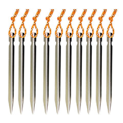 18CM Sun Shade Camping Tent Nails Reflective Tent Rope Stable Aluminum Alloy Portable Tent Accessories