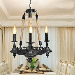 3 Heads Iron Chandelier Living Room Dining Room Ceiling Light Pendant Light AC110-220V