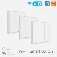 WiFi Smart Wall Light Switch Neutral Wire Required Multi-control Association in App Works with Alexa