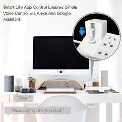 Smart Bluetooth Fingerbot Switch Bot Button Pusher Smart Life App Voice Control via Alexa Google Assistant