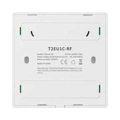 Remote Controller 86 Type Wall Panel Sticky 433MHz RF Remote Control 1/2/3 Gang Works With WiFi Wall Switch