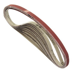 10pcs 10x600mm Sanding Belts 60-600 Grit Abrasive Tools