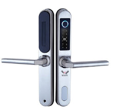 Fingerprint Smart Lock Stainless Steel Fingerprint Password Card Key Unlock Door Lock for Wooden Glass Aluminum Alloy Door