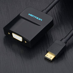 Mini HD to VGA Converter 1080P Video Converter Cable with Audio and Power Supply Interface