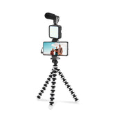 Professional Vlog Photography Kits with microphone Flexible Tripod Cell Phone Holder Clip 36 LED Fill Light for Camera Video Shooting Live Vlogging