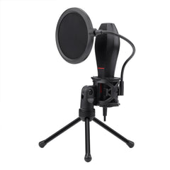 USB Condenser Recording Microphone Omnidirectional Studio Vocals Voice Mic with Tripod for Computer