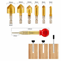 23 Pack Woodworking Chamfer Countersink Drill Bit