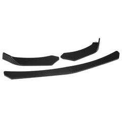 4pcs Matte Black Front Lip Chin Bumper Body Kits New For Car Universal