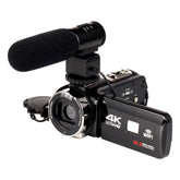 WiFi Ultra HD 1080P 16X ZOOM Digital 4K Video Camera DV Camcorder with Lens and Microphone