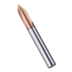 3 Flutes 90 Degree AlTiN Coating Chamfer Mill HRC55 2-8mm Tungsten Steel Milling Cutter