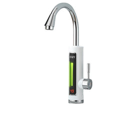 3300W Electric Hot Water Heater Faucet LED Ambient Light Temperature Display Instant Heating Tap