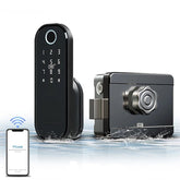 Fingerprint Door Lock Bluetooth Passcode Rfid Card Keyless Waterproof Electronic Lock Work with TT Lock APP