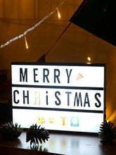 LED Creative Lamp with 96PCS Letter Message Cards DIY Combination A4 Light Box Photo Props Pendant