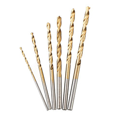 50/60Pcs Twist Drill Set Individual Drill Bits 1/16"-1/8 " Round Shank Drill Set Titanium Coating HSS Drill Bit Set Quick Change Drill Bit Set