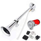 12V 150db Super Loud Air Horn Compressor Single Trumpet for Truck Lorry Boat Train Motorcycle