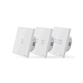 WIFI Wall Switch Smart Wall Touch Light Switch For Smart Home Work With Alexa Google Home EU/US/UK AC 100-240V 1/2/3 Gang TX