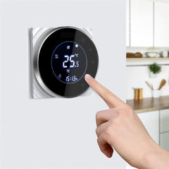 LCD Touch Screen Electric Underfloor Heating Thermostat Backlight WIFI 16A Works With Alexa Google Home