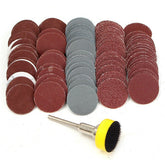 100pcs 25mm 100-3000 Grit Sand Paper with Hook and Loop Backer Pad Sandpaper