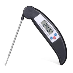 Folding Food Thermometer Quick Temperature Measurement Automatic Shut-Down for BBQ Baking