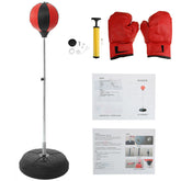 47.24-59.05inch Boxing Target Adjustable Speed Ball Bag Sport Fitness Training Punch Ball with Boxing Gloves