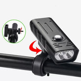 Bike Headlight USB Rechargeable MTB Bicycle LED Front Lamp 4 Modes Waterproof Flashlight Power Bank