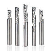 4-8mm Shank Left Hand Tungsten Carbide Milling Cutter End Mill Single Flute Spiral Cutters Engraving Tool