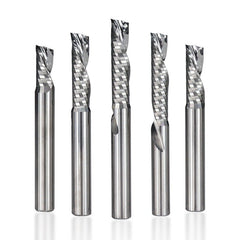 4-8mm Shank Left Hand Tungsten Carbide Milling Cutter End Mill Single Flute Spiral Cutters Engraving Tool