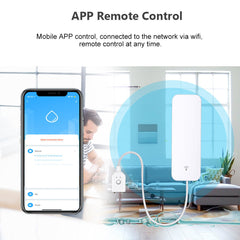 Smart WiFi 2.4GHz Remote Water Immersion Sensor Alarm Water Leakage Monitoring Detector