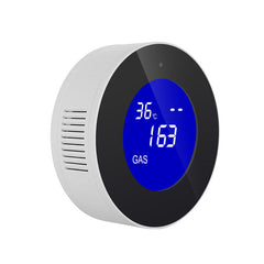 Smart WIFI Gas Detector LCD Displays Smoke Combustible Gas Sensor Alarm Compatible with Alexa and Google Home APP Alarm Home Security Accessories
