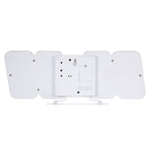 3D LED Digital Wall Clock Wireless Remote Digital RGB LED Alarm Clock USB Sound Control Snooze Functions Wall Desktop Clock