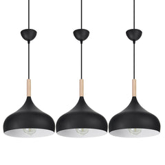 1/3pcs Kitchen Pendant Light Bar Lamp Wood Pendant Lighting Modern Ceiling Light