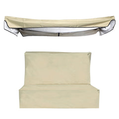 2PCS Garden Swing Seat Cover Canopy Top Covers Set Patio Chair Replacement Set
