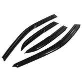 4Pcs Plastic Exterior Visor Vent Shades Fit 98-02 Accord 4DR Sedan Mugen Style 3D Wavy Window Sun Rain Guard Deflector