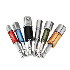 6pcs Hex Shank Screwdriver Bit Adapter and Sleeve Screwdriver Driver Socket Set
