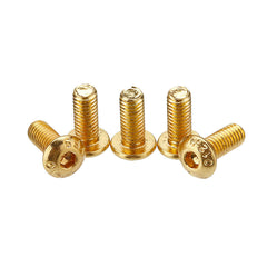 50Pcs Titanium Plated M5 Hex Socket Button Head Screws Alloy Steel 12.9 Grade Screw Bolt 6-14mm