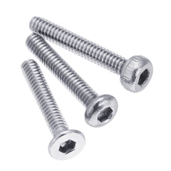 600Pcs M2 304 Stainless Steel Hex Socket CapButtonFlat Head Screw Washer Nut Kit