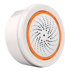 Smart Siren Alarm Temperature Humidity 90dB Sound Light Sensor Battery Built-in Sensor Smart Life 2 In 1