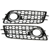 Plating Front Fog Light Cover Honeycomb Hex Grille Grill