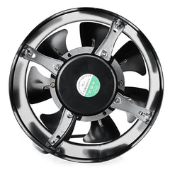 8 Inch 220V 80W Inline Duct Fan Booster Exhaust Blower Air Cooling Vent Stainless Steel Vane