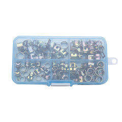 75Pcs Spring Clip Fuel Hose Line Pipe Tube Band Clamp Fastener Pipe Clip Assortment Kit 6mm/7mm/8mm/9mm/10mm